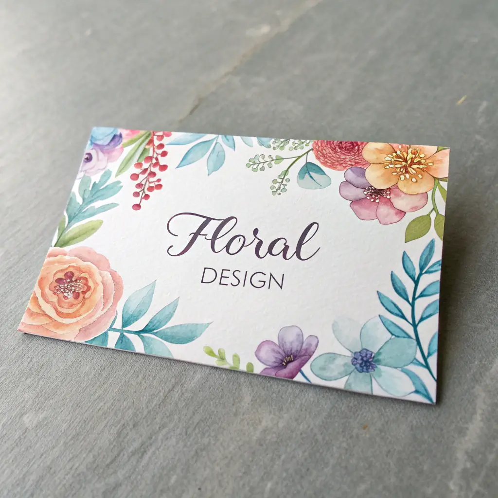 Creative Floral Design Card